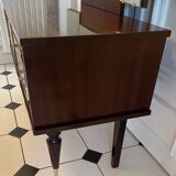 Scandinavian dressing table with triptych mirror