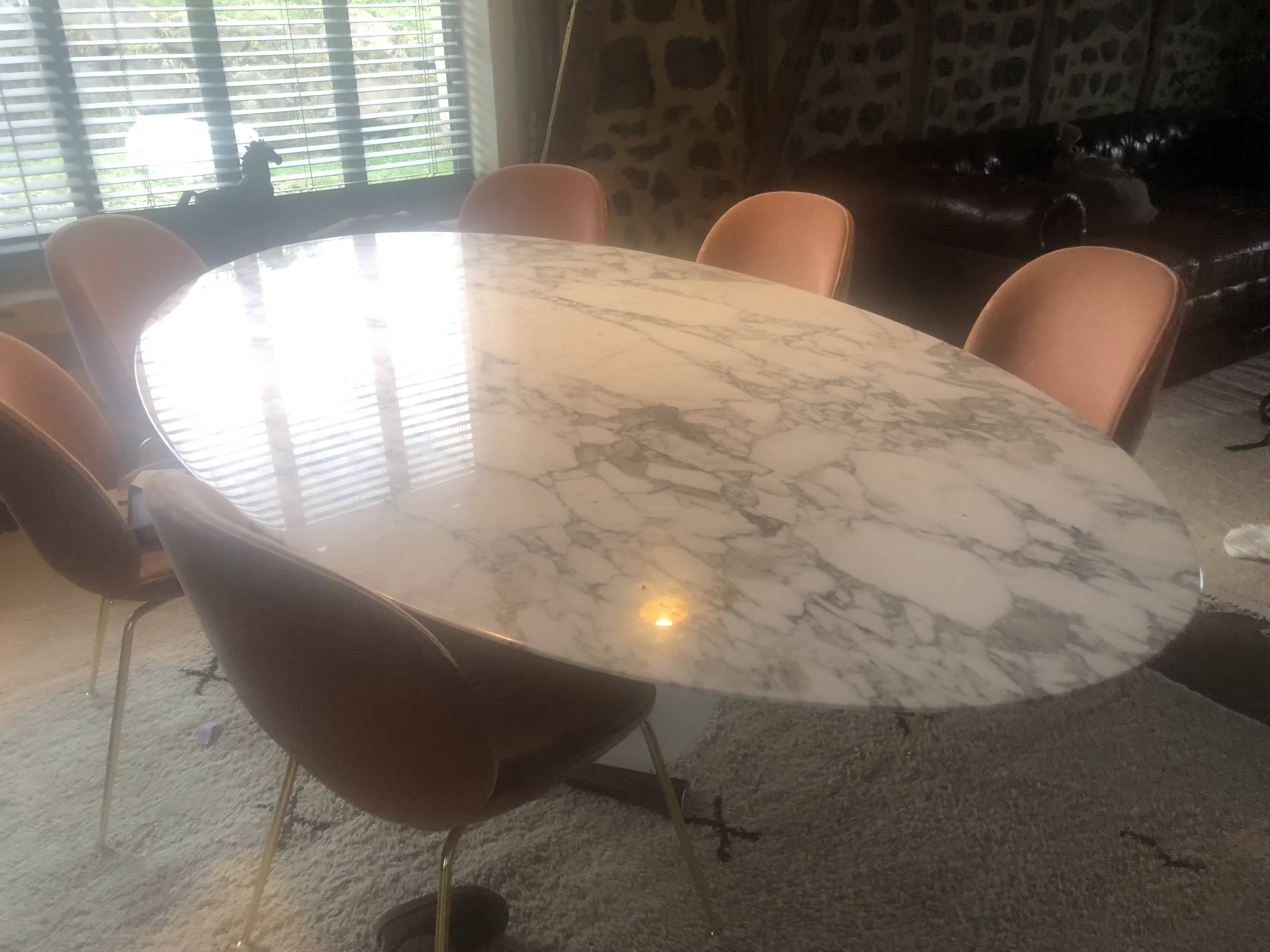 Knoll oval table