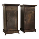 Pair of metal furniture in Louis-Philippe style