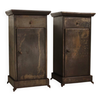 Pair of metal furniture in Louis-Philippe style