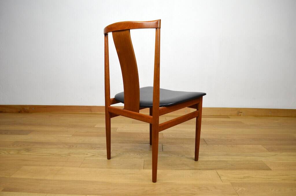 6 Danish teak chairs from 1960 by Henning Sorensen