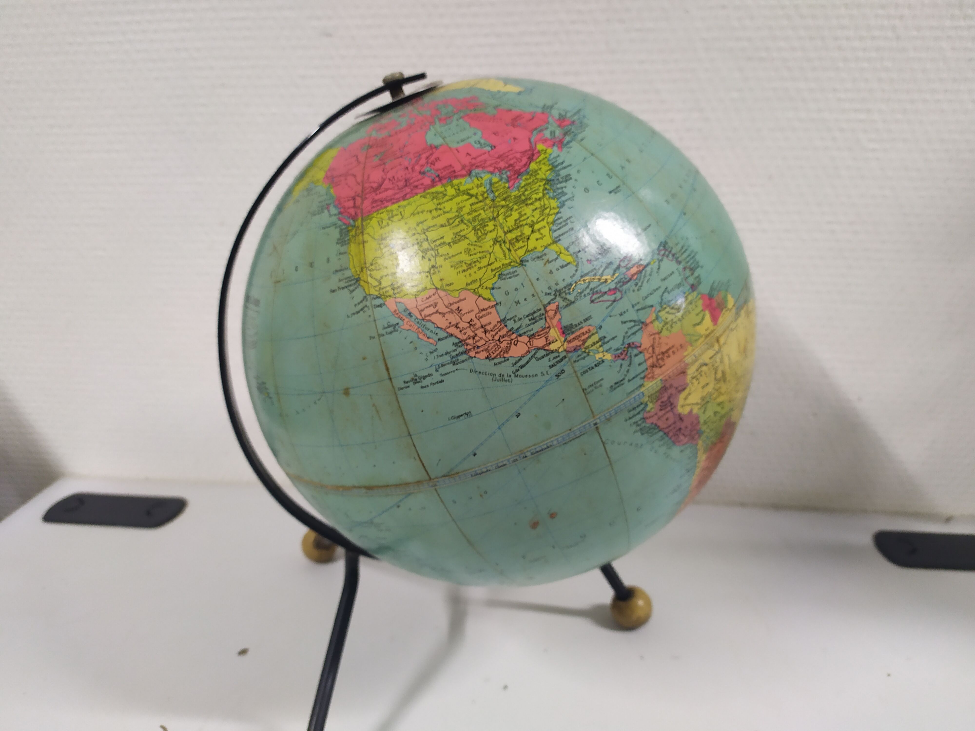 Globe world map George Philip London 1962 Taride design 60's