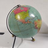 Globe world map George Philip London 1962 Taride design 60's
