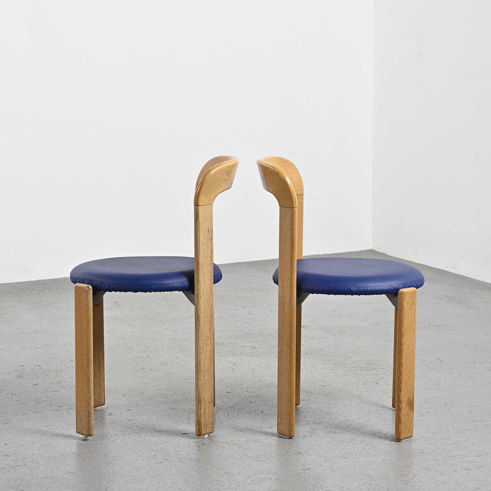 Suite de 4 chaises par Bruno Rey, Dietiker Switzerland