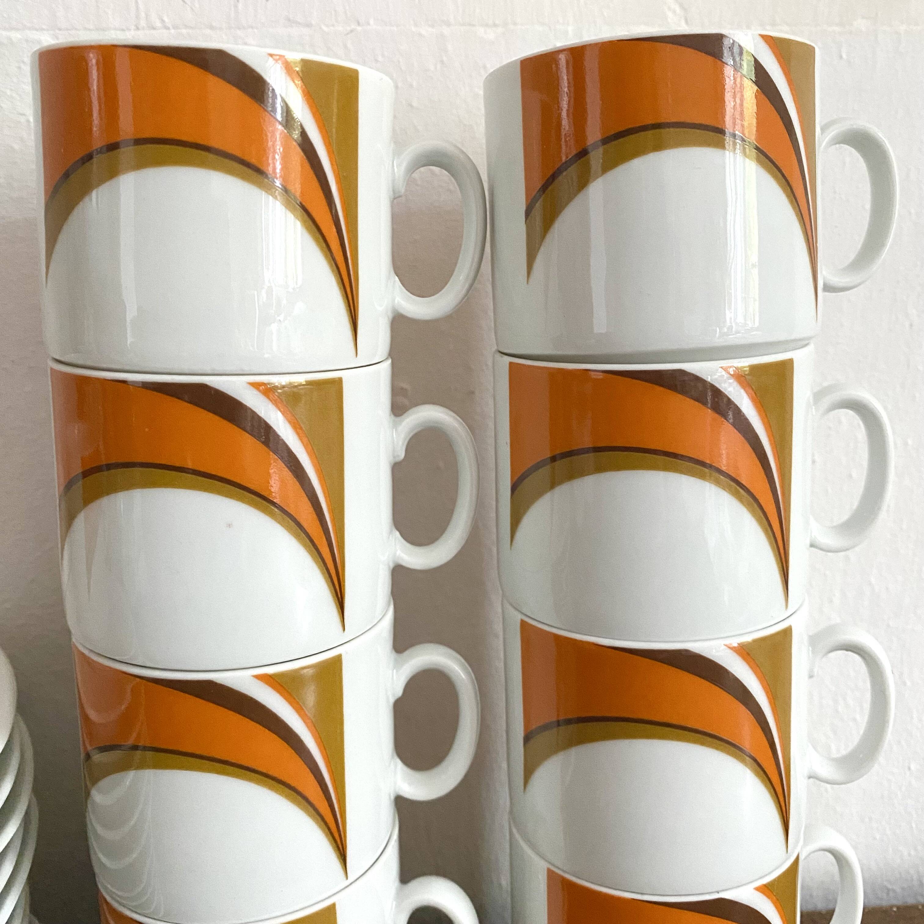 Vintage Schirnding Bavaria Coffee Mugs, 70s