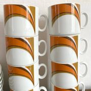 Vintage Schirnding Bavaria Coffee Mugs, 70s