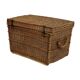 French wicker trunk