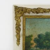 Large Louis XVI style trumeau mirror, 2nd half of the 19th century