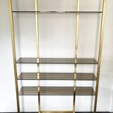 1970s brass shelf