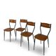 Chaises italiennes du milieu du siècle, années 1960.
