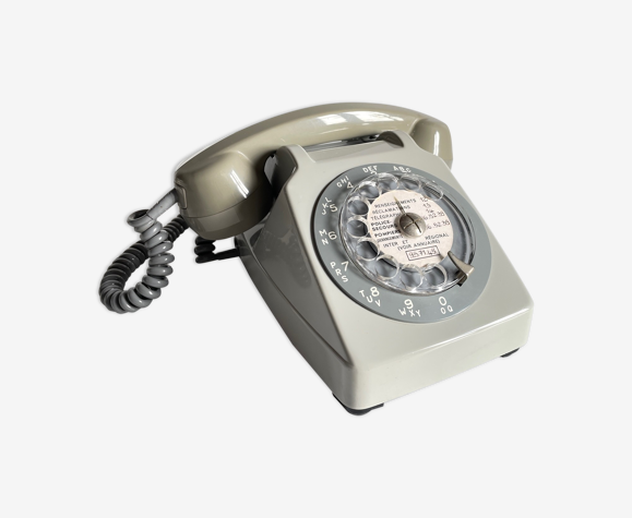 Telephone vintage gris p.t.t. paris