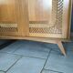 Armoire vintage rotin et bois