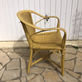 Wicker armchair