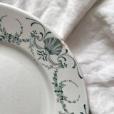 12 Lunéville "Garland" ironstone dessert plates