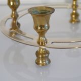Vintage Scandinavian brass candle holder 1970