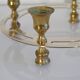 Vintage Scandinavian brass candle holder 1970