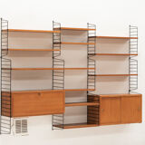 3-Piece wall unit by Nisse Strinning for String, Sweden, 1960s