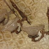 Appliques bronze / verre
