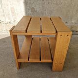 Vintage crate table, 1990s oak