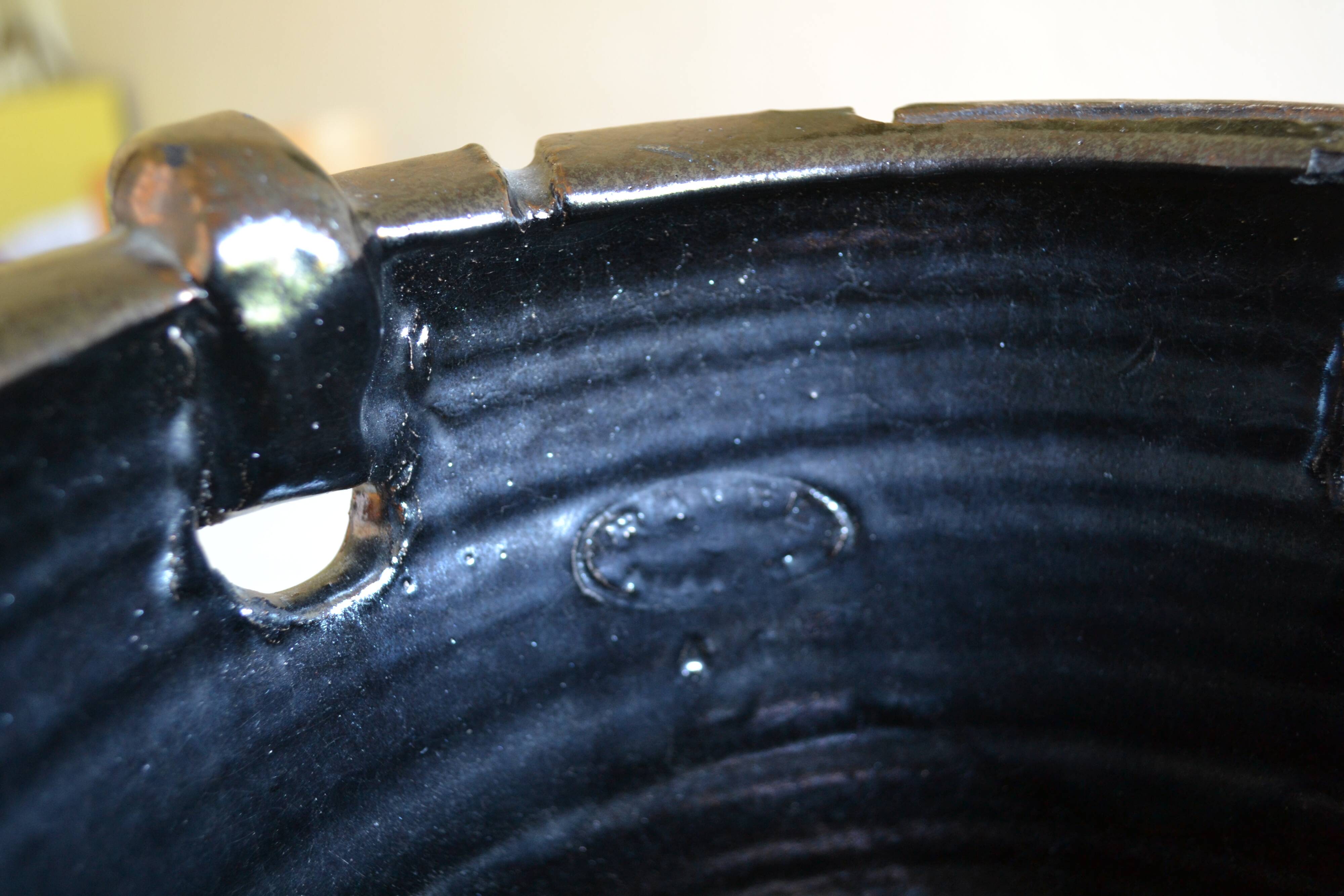 Vase sculpture from the artist residencies at the Ravel pottery workshop.