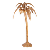 Rattan “palm/coconut tree” floor lamp