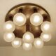 Large Vintage Brass Ceiling Light