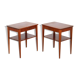 Pair of Scandinavian mahogany bedside tables, Sweden, 1950