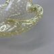 Murano Glass "Gold Dust Bubble" Bowl Element Shell Ashtray Murano, Italy, 1970s