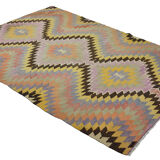 Anatolian handmade kilim rug 263 cm x 174 cm