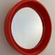 Vintage orange plastic mirror 70 ́s