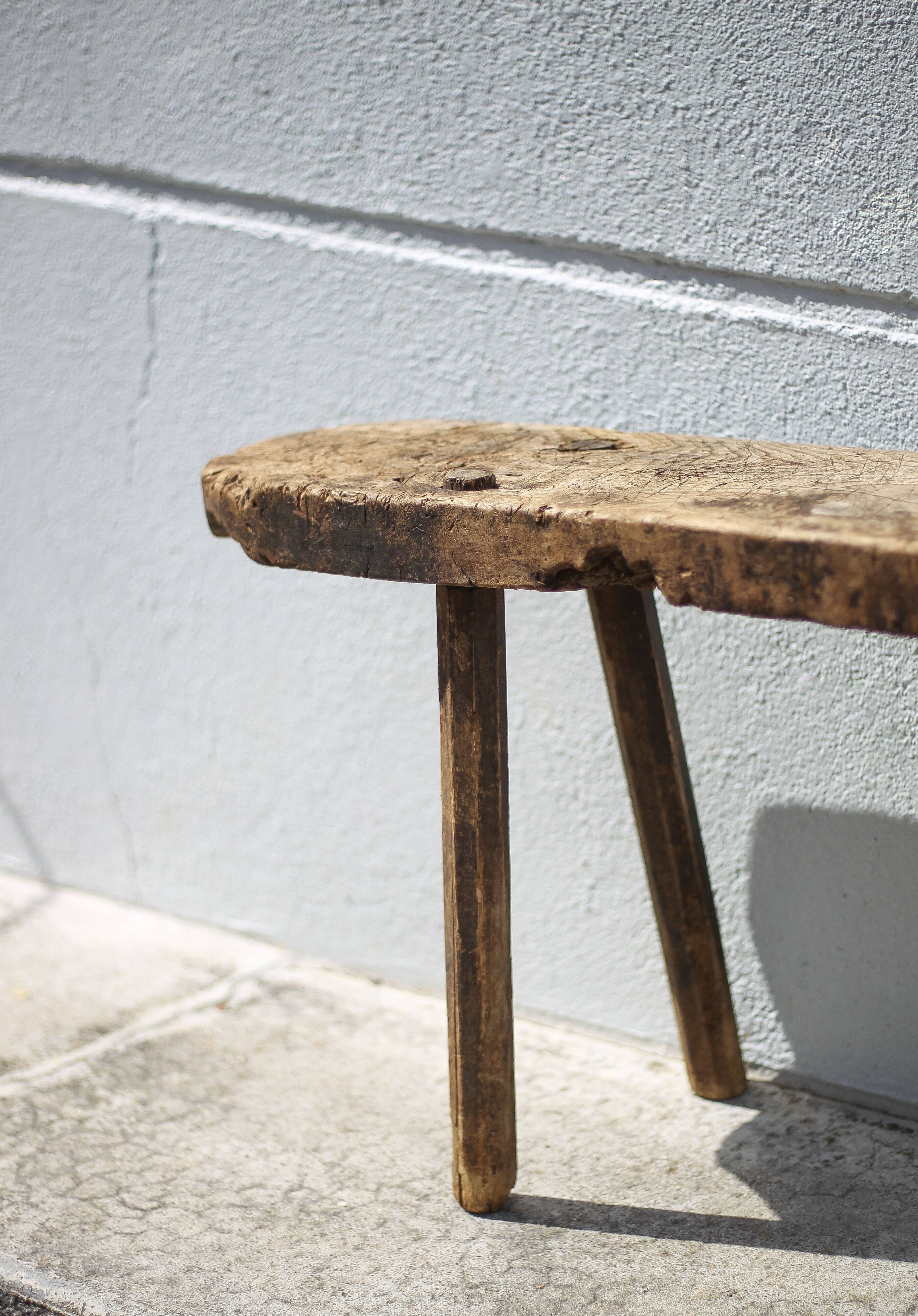 Old farm bench, vintage wooden bench, vintage bench