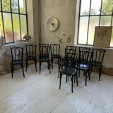 Lot 11 black Baumann bistro chairs