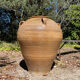 Ancient terracotta pottery jar