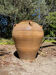 Ancient terracotta pottery jar