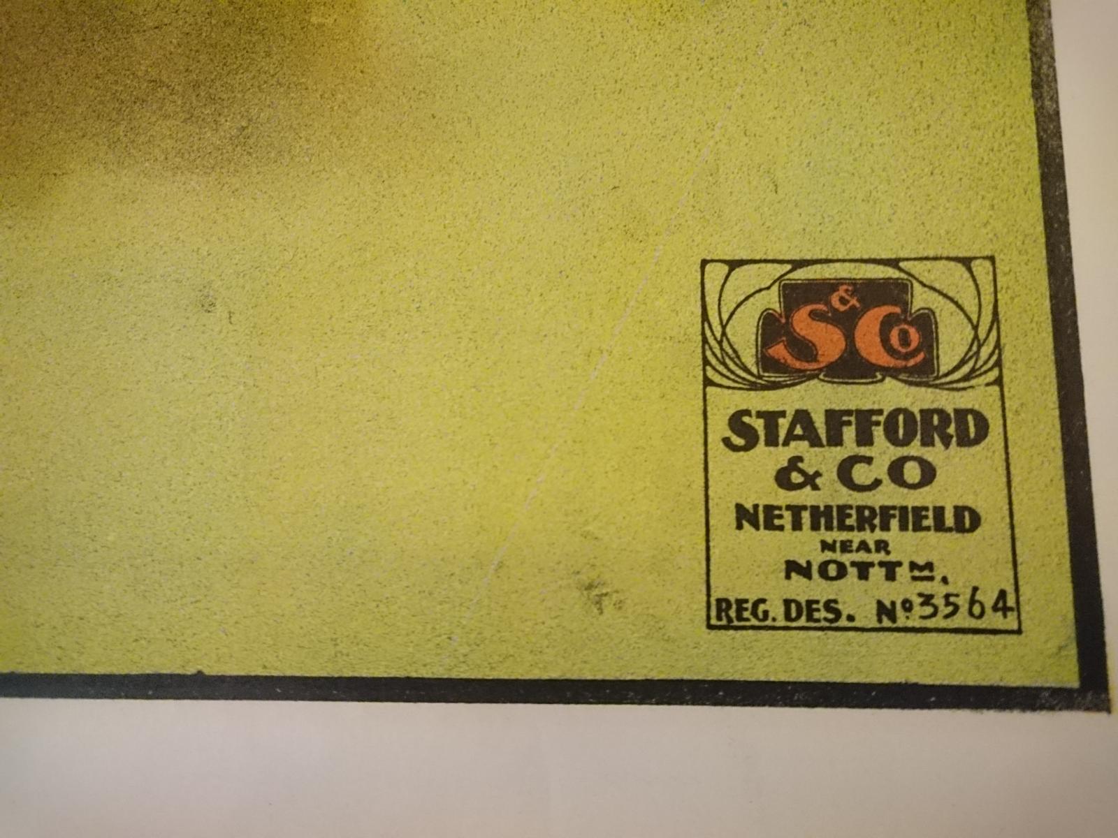 Displays Mazawattee Tea Victorian extra large Printers Stafford, England