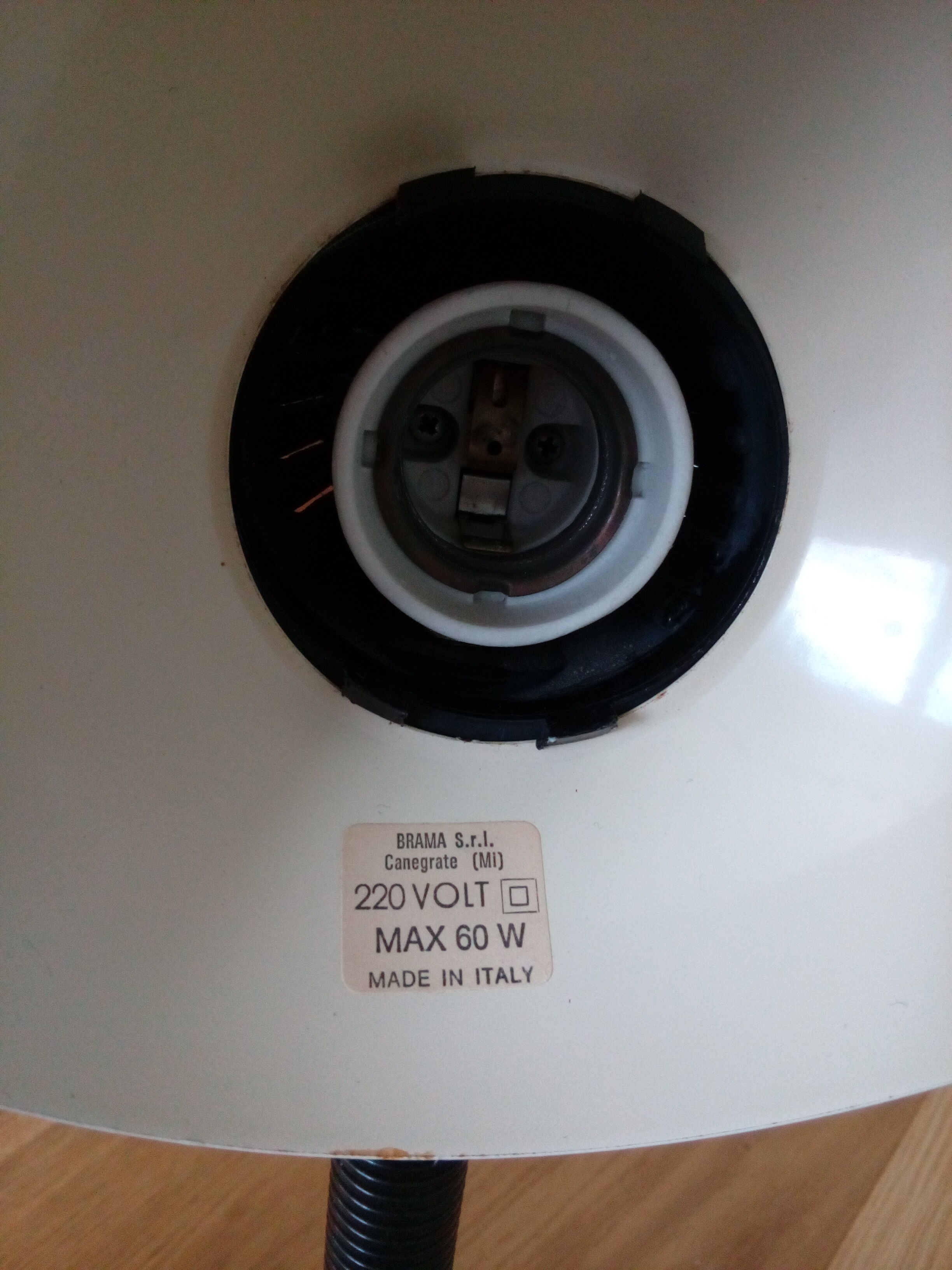 Italian flexible desk lamp Brama model canegrate