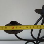 Raw wrought iron chandelier