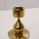 Brass candle holder height , design AS Mussen gold plated 24 carat Denmark 1960