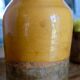 Antique yellow glazed grease pot 19th