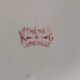 Antique toilet bowl Kg Lunéville Athens model red decor – large size