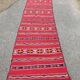 Tapis kilim : 260x79cm.