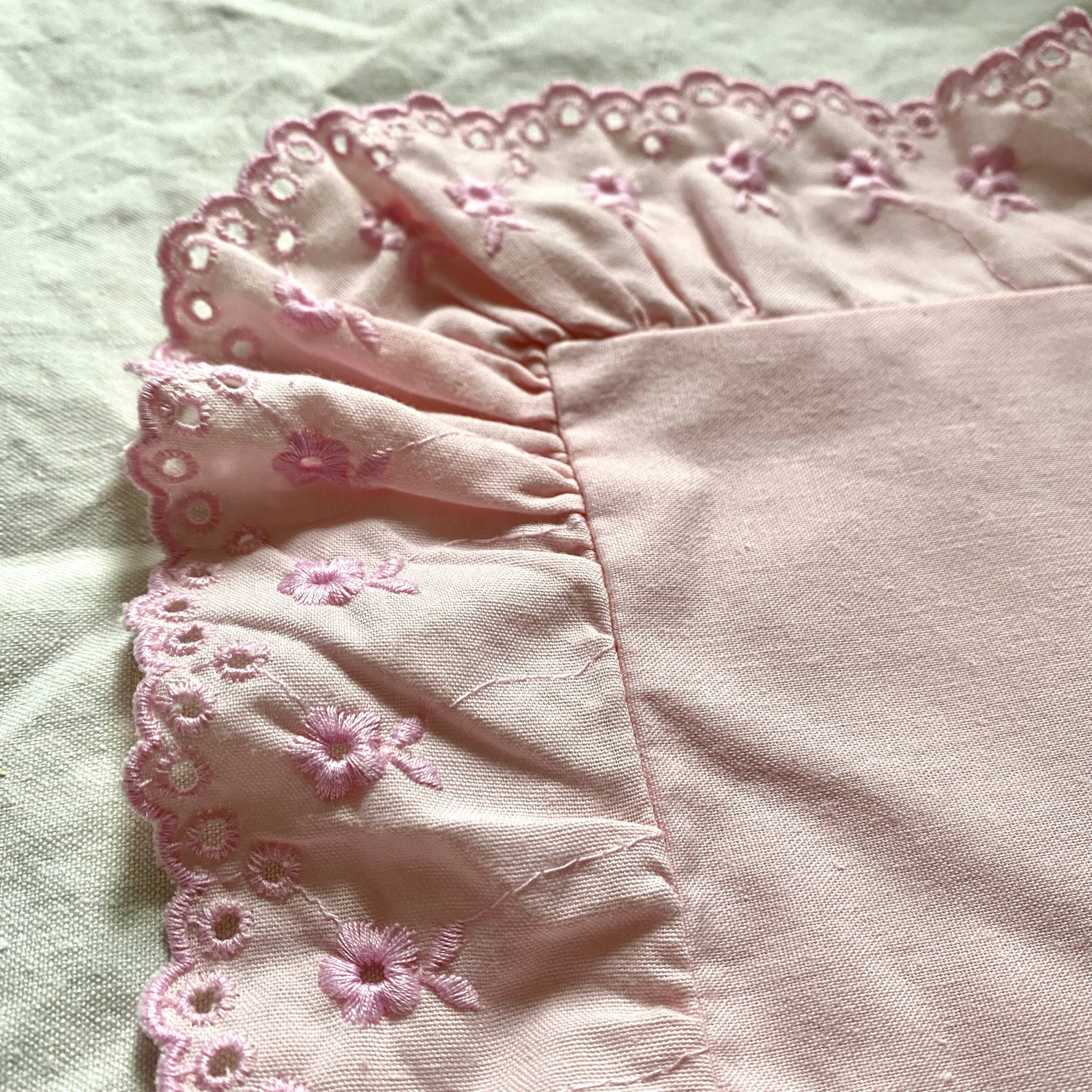 Pair of pillowcases with embroidery