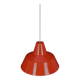 Louis Poulsen / Axel Wedel Madsen “Arbejdspendel” enamel pendant lamp / Danish industrial design / orange