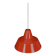 Louis Poulsen / Axel Wedel Madsen “Arbejdspendel” enamel pendant lamp / Danish industrial design / orange