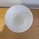 Vase coupe opaline blanche