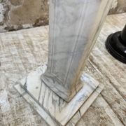 Set of 4 marble columns or pedestals.