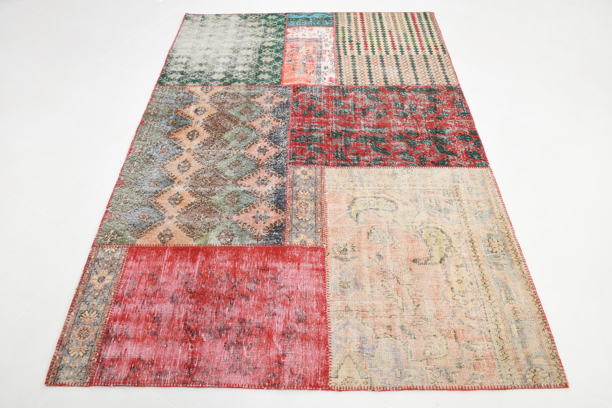 Distressed turkish rug 302x215cm
