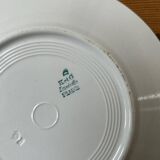 Série de 8 assiettes plates anciennes