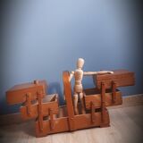 Wooden sewing basket