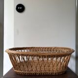 Vintage rattan basket